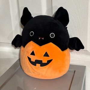 Halloween Emily Bat Plush with Pumpkin Design Squishmallow